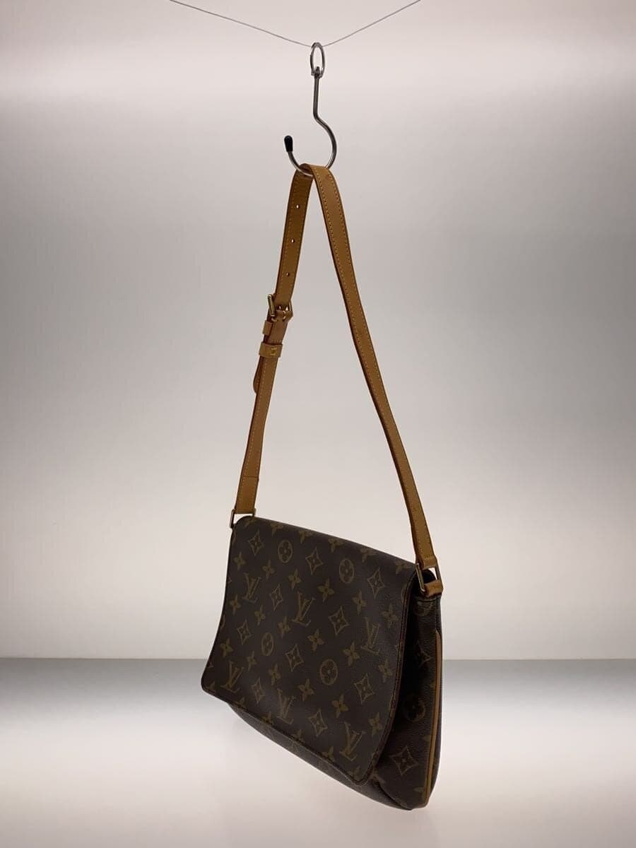 LOUIS VUITTON Musette Tango Monogram Canvas Short Shoulder PVC BRW M51257 2