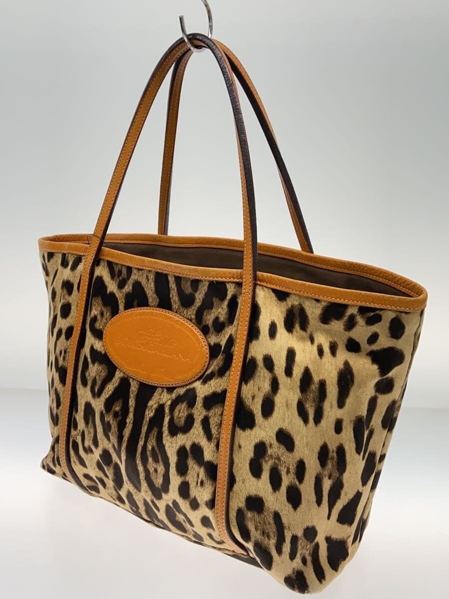 DOLCE&GABBANA tote bag canvas CML leopard 2
