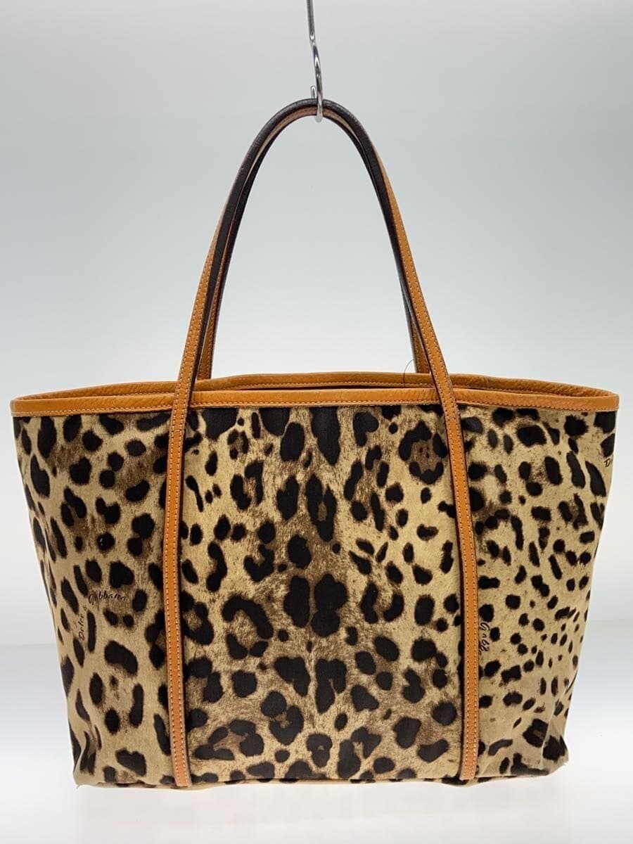 DOLCE&GABBANA tote bag canvas CML leopard 3