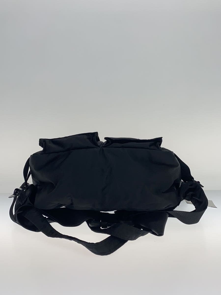 PORTER Tanker 2WAY Waist Bag Nylon Black Plain 4