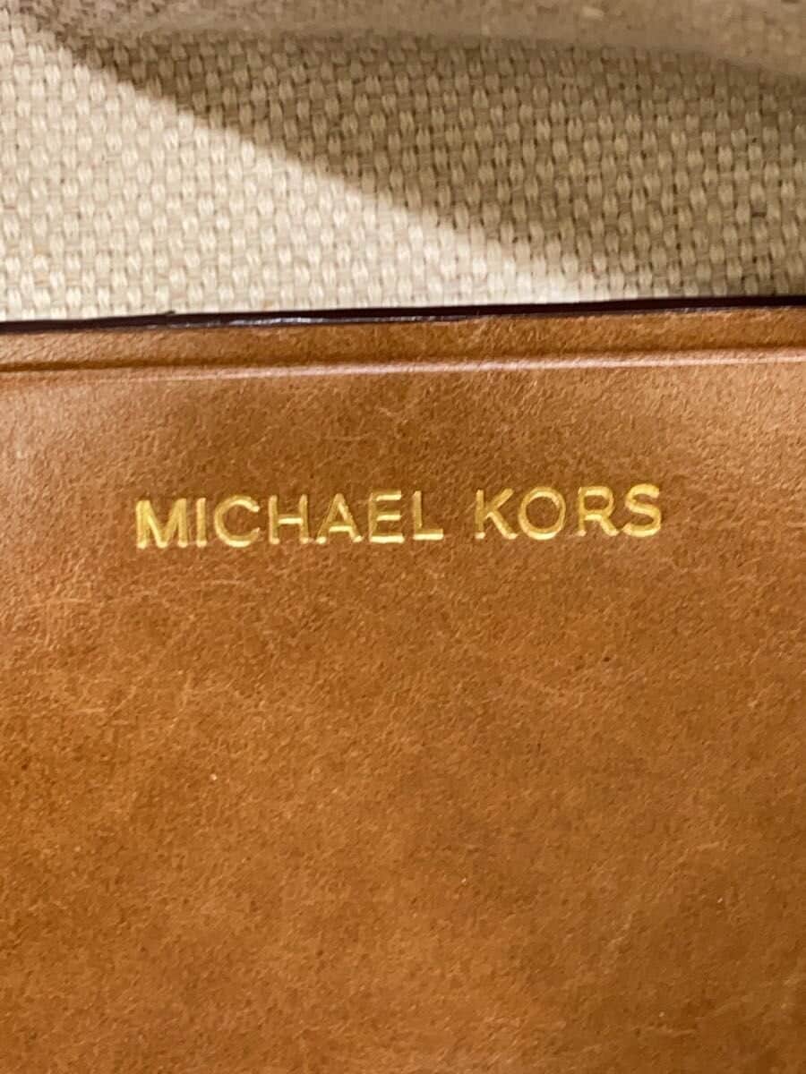MICHAEL KORS Shoulder Bag Leather BRW Solid Color AV-2411 5