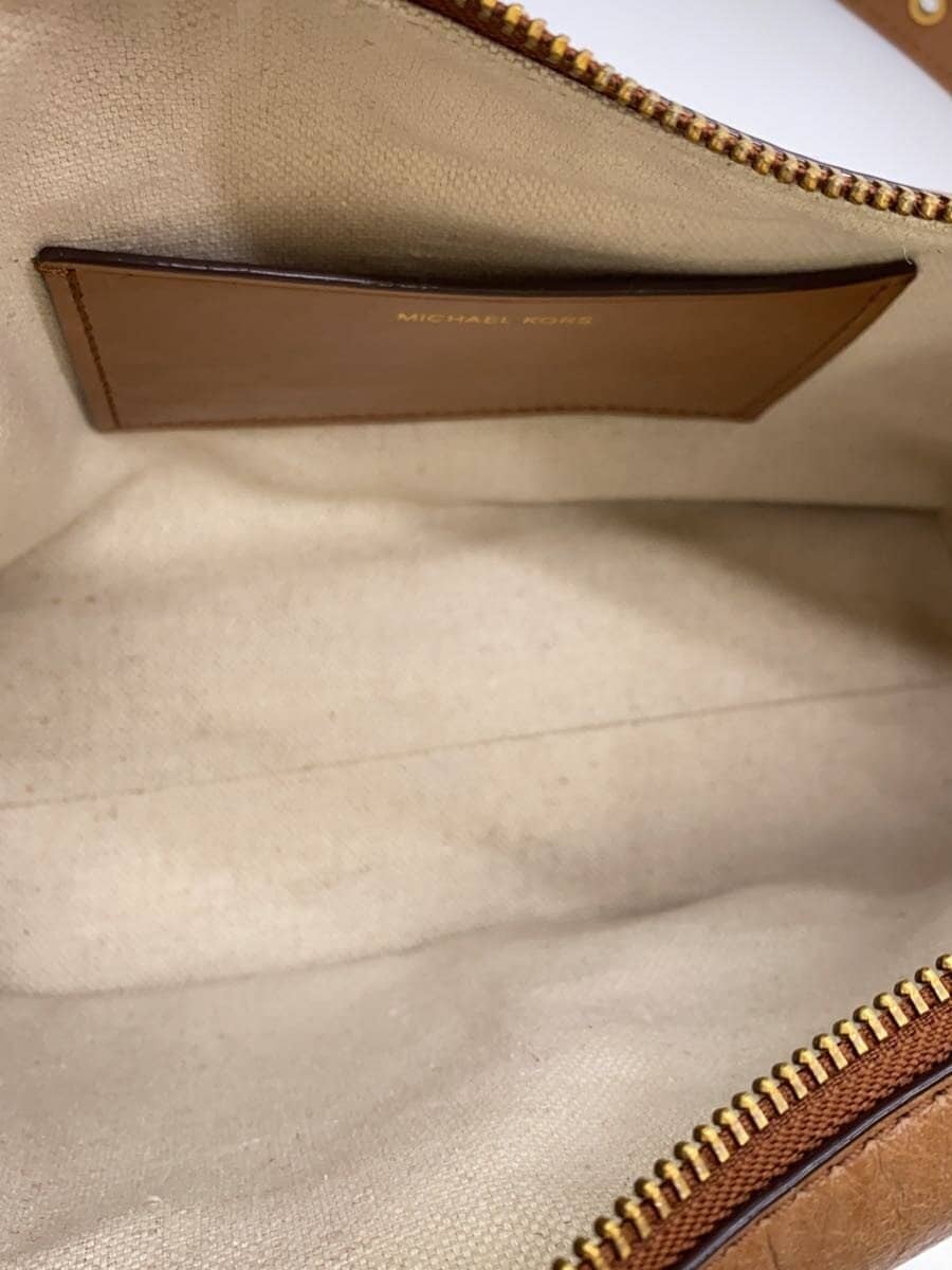 MICHAEL KORS Shoulder Bag Leather BRW Solid Color AV-2411 6