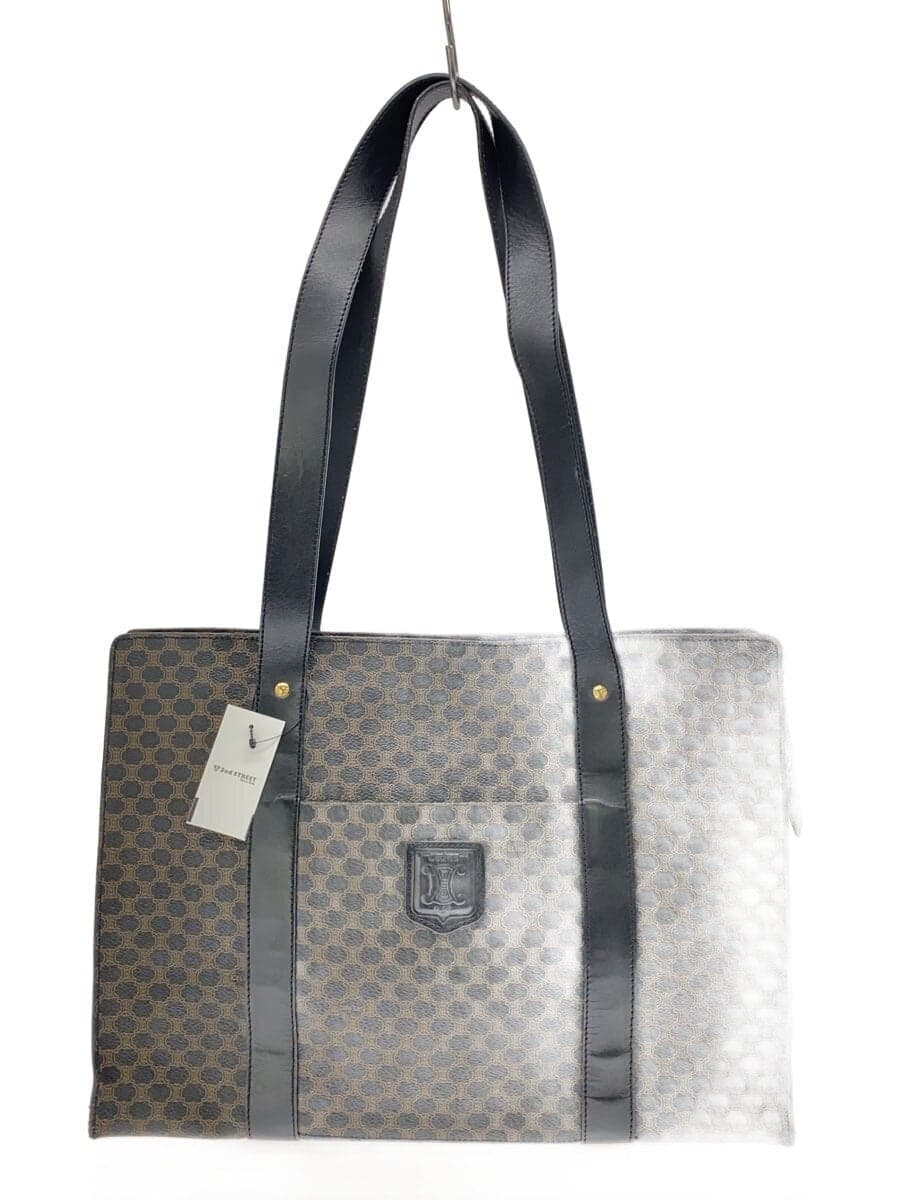 CELINE Tote Bag PVC BLK All Over Pattern MC98 1