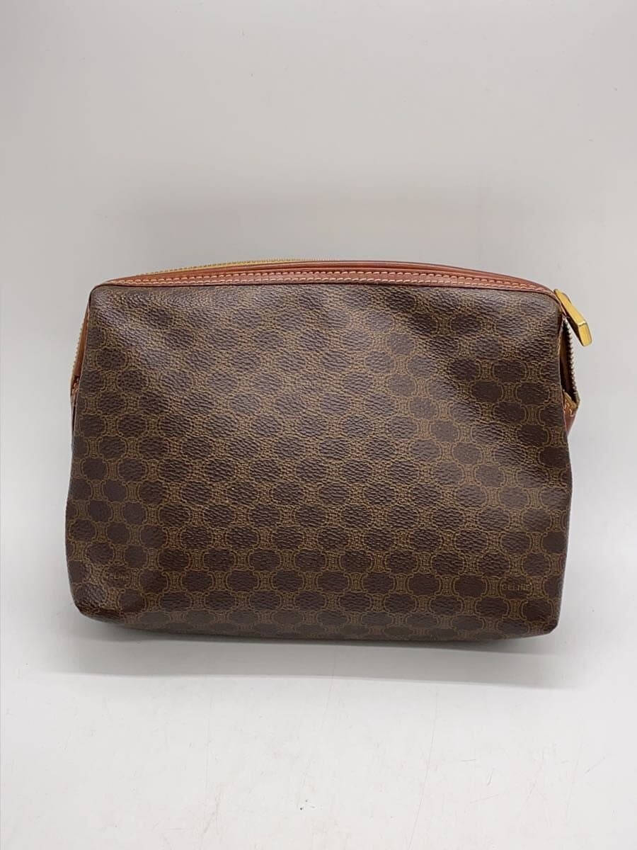 CELINE Pouch Leather BRW All Over Pattern 3