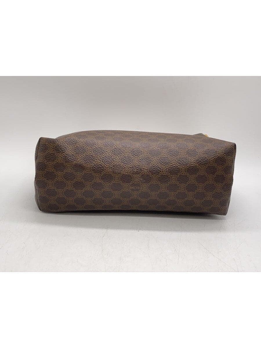 CELINE Pouch Leather BRW All Over Pattern 4