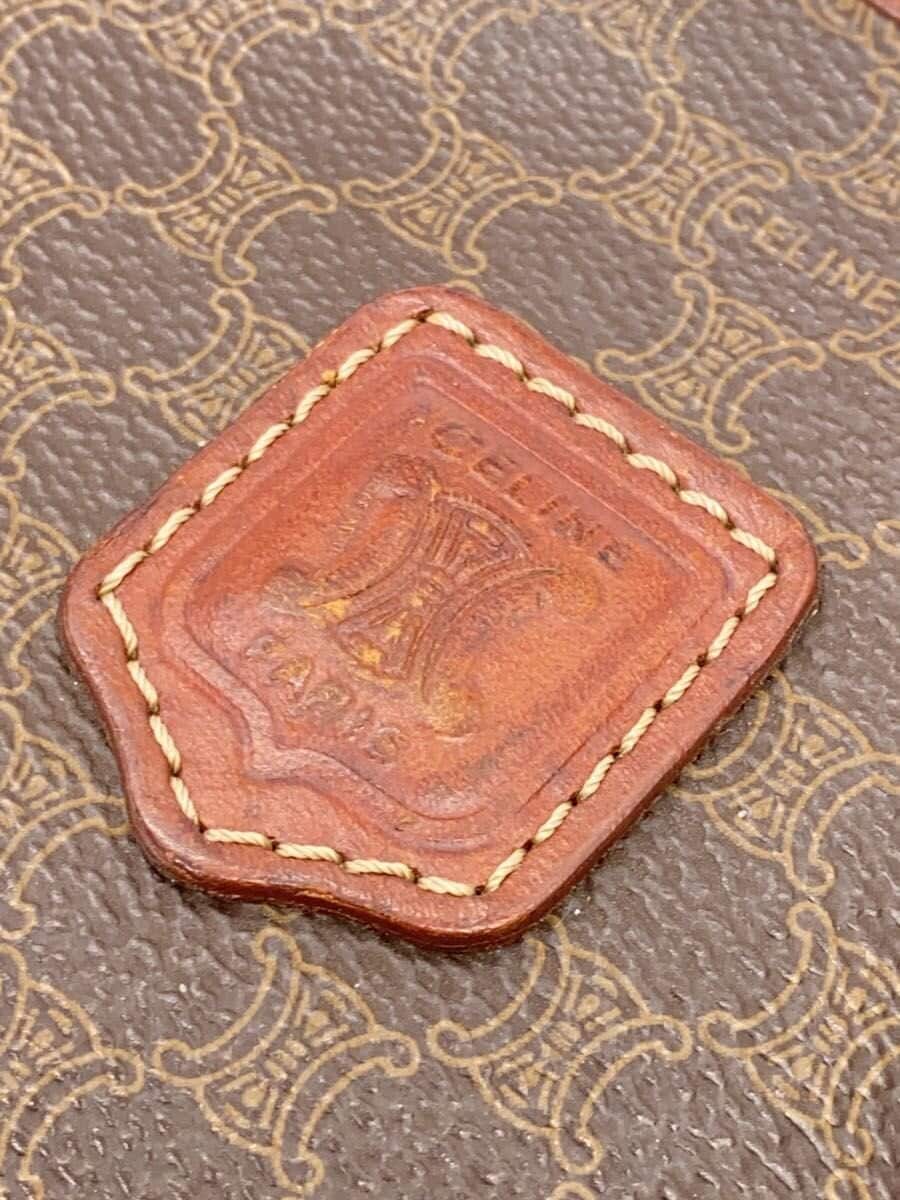 CELINE Pouch Leather BRW All Over Pattern 5