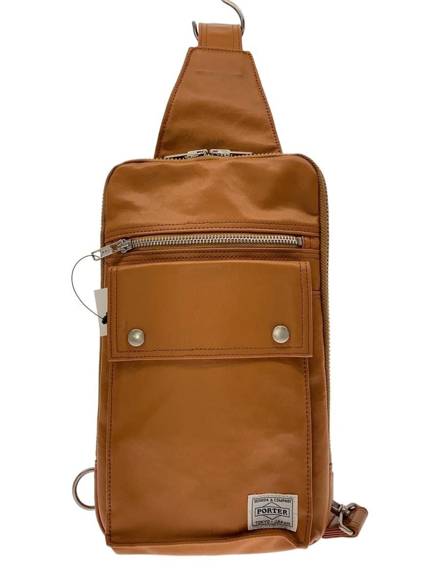 PORTER Shoulder Bag Leather CML Solid Color