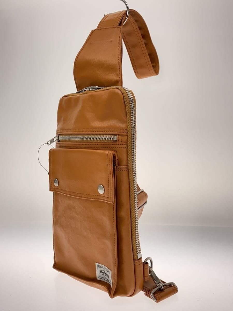 PORTER Shoulder Bag Leather CML Solid Color 2