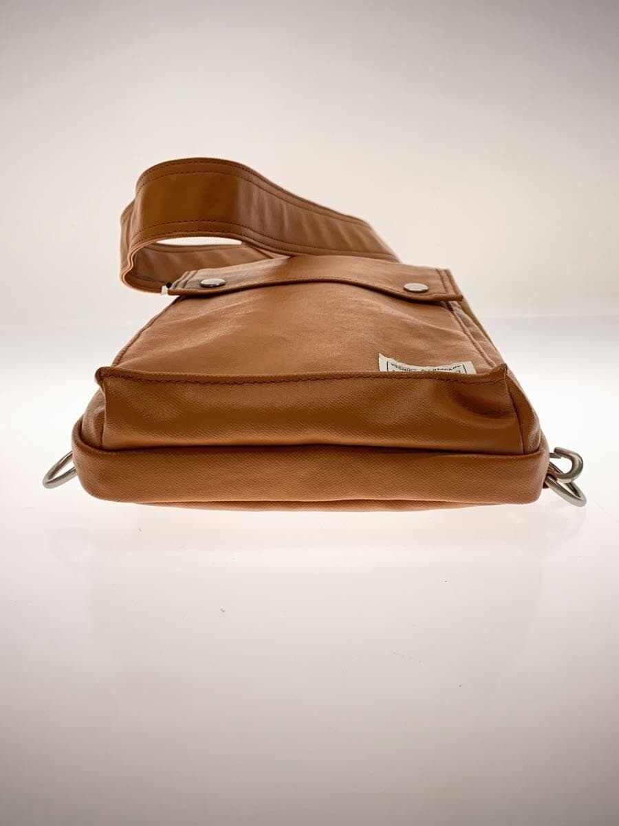 PORTER Shoulder Bag Leather CML Solid Color 4