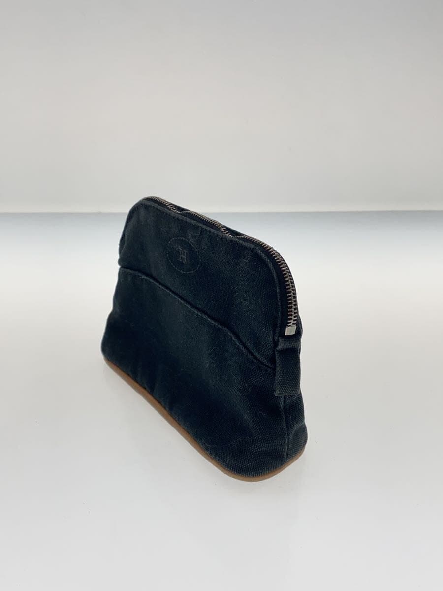 HERMES Pouch Canvas BLK 2