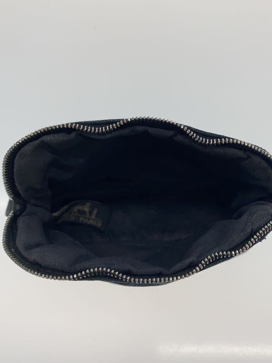 HERMES Pouch Canvas BLK 6