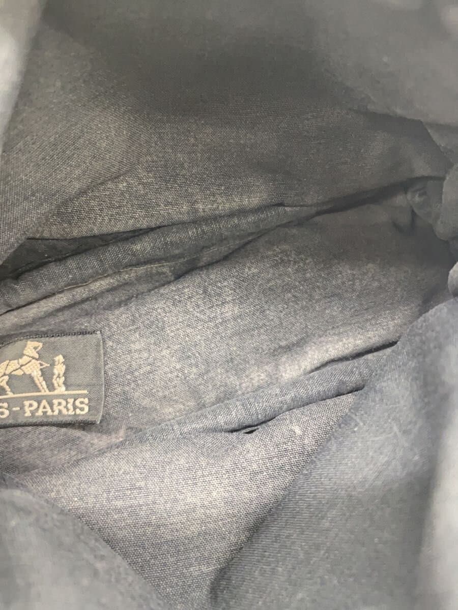 HERMES Pouch Canvas BLK 7