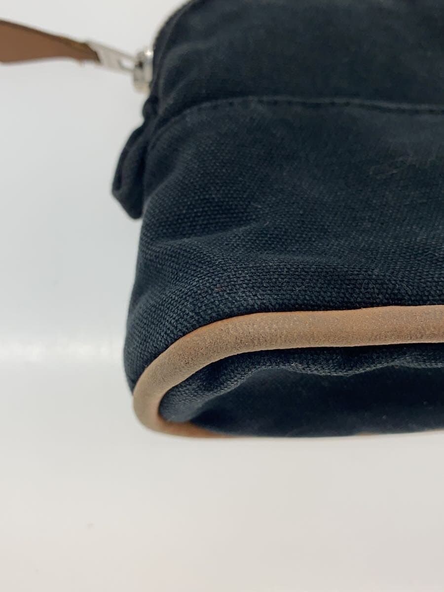 HERMES Pouch Canvas BLK 8