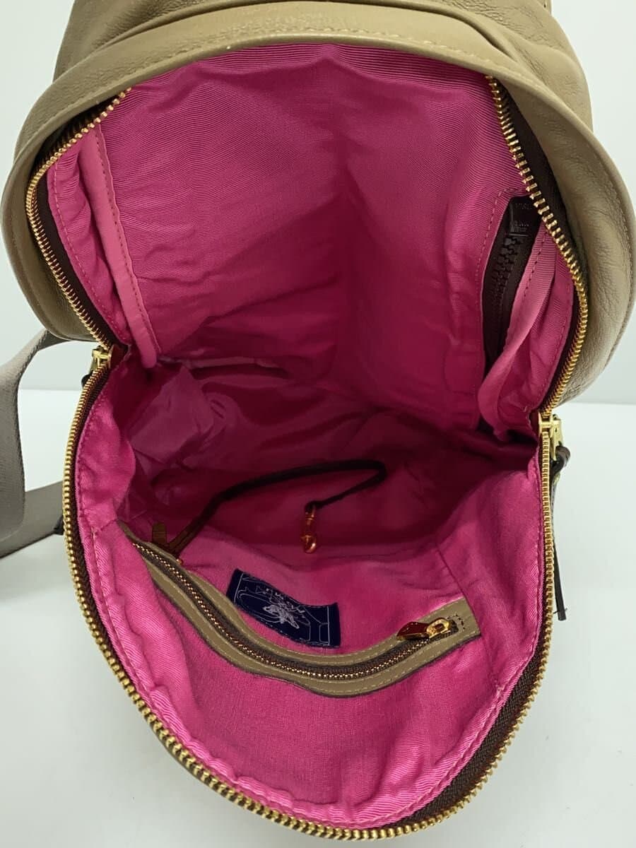 A.D.M.J. Crossbody Bag One Shoulder Bag Leather Brown x Pink 6