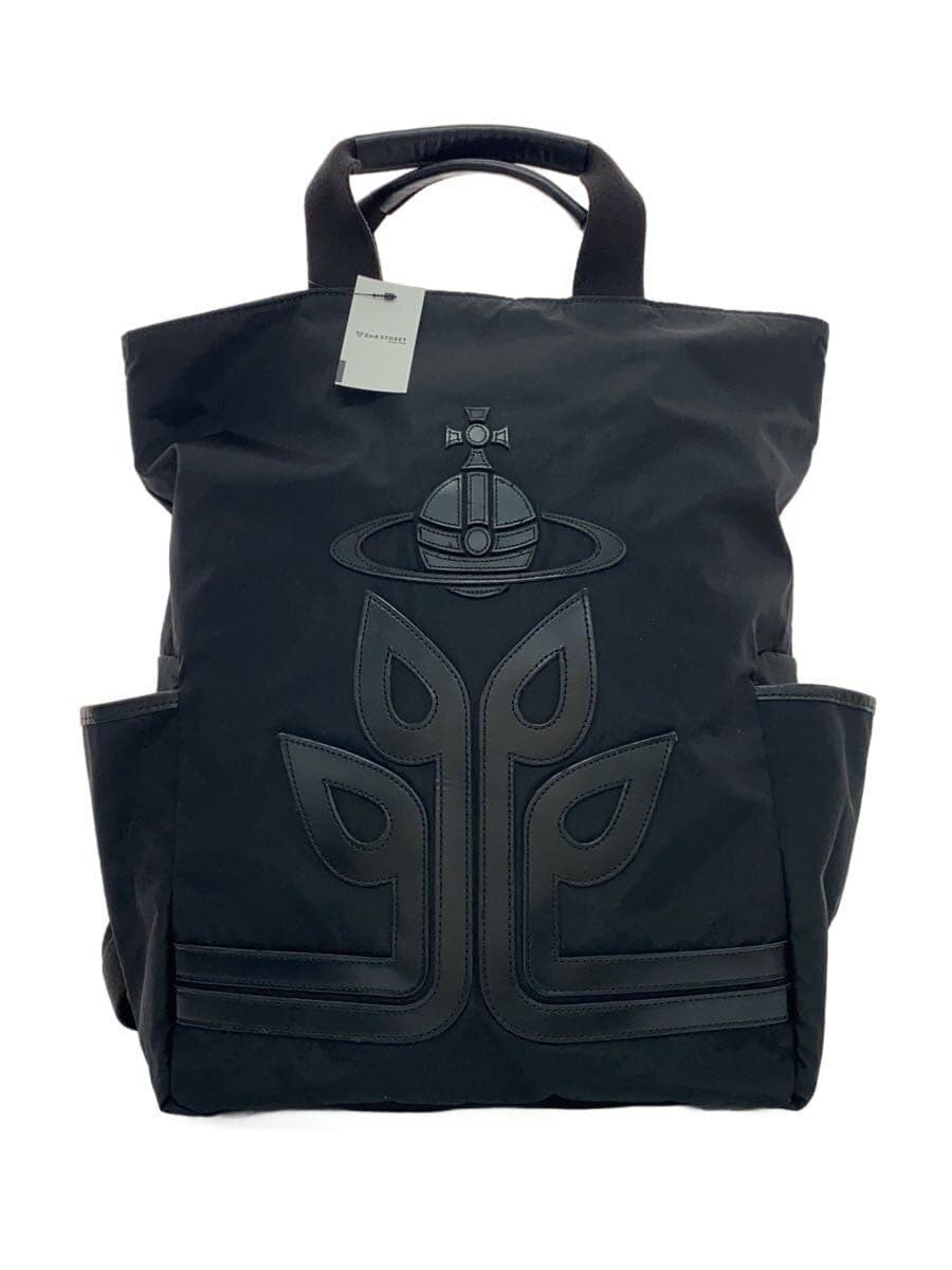 Vivienne Westwood Backpack SEED TREE ORB Lipps Top Fabric Black