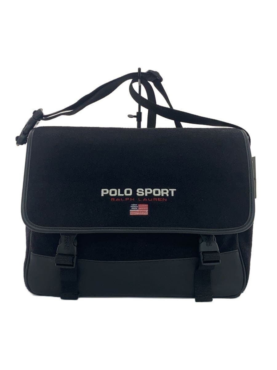POLO SPORT Fleece Messenger Bag Black