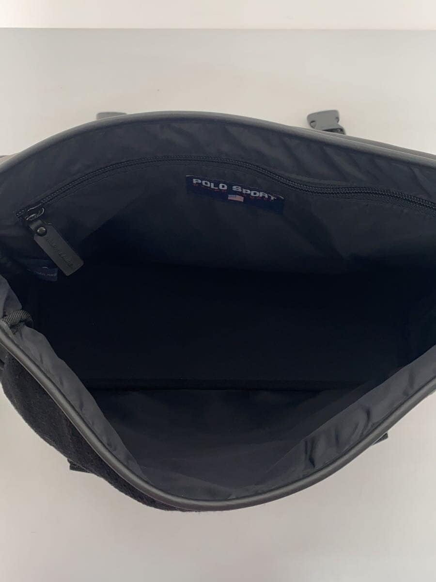 POLO SPORT Fleece Messenger Bag Black 6