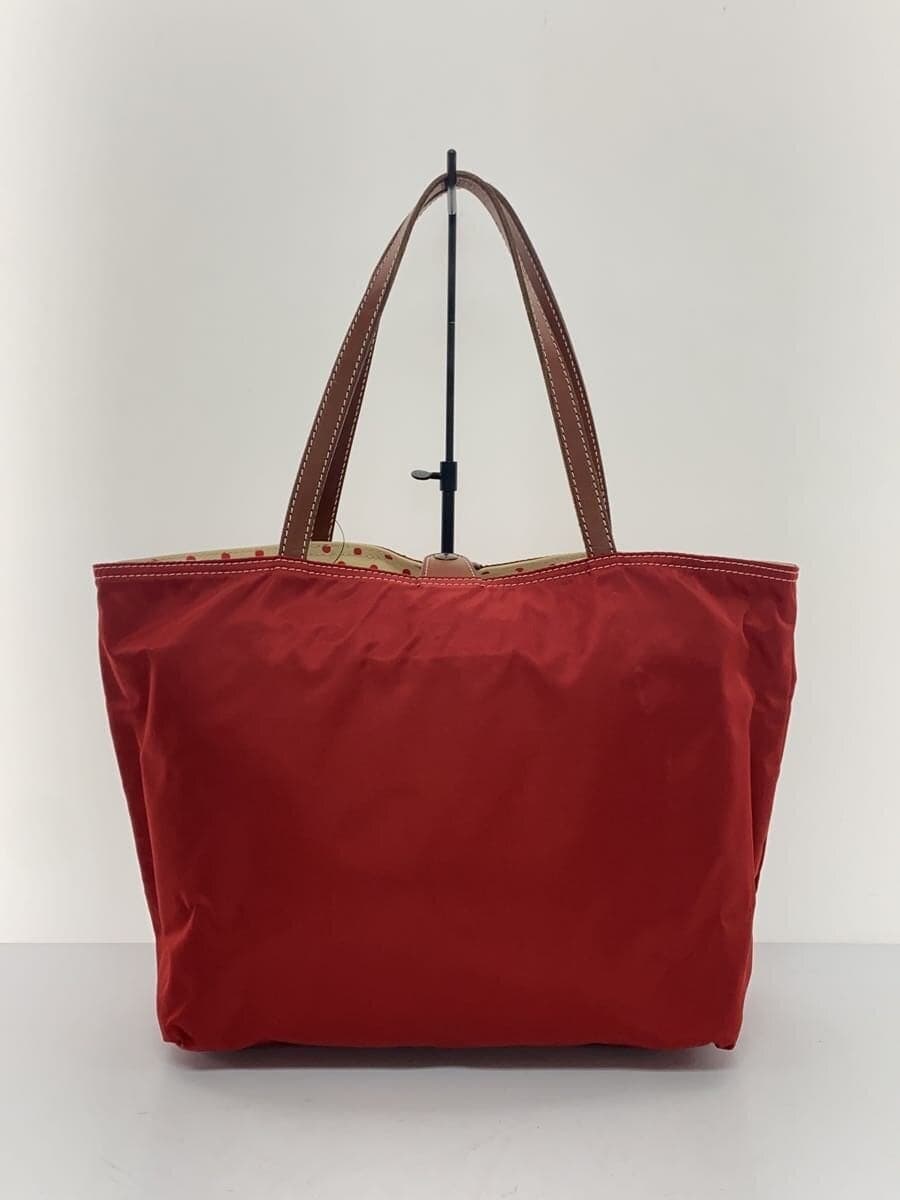 Felisi Tote Bag Reversible Red x Beige Dot 9723 3
