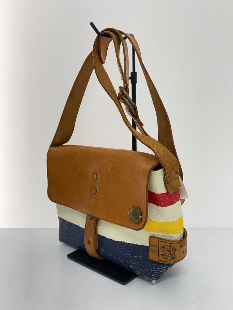 THE SUPERIOR LABOR Shoulder Bag Canvas Multicolor Stripe 2