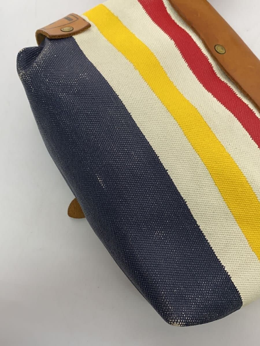 THE SUPERIOR LABOR Shoulder Bag Canvas Multicolor Stripe 8