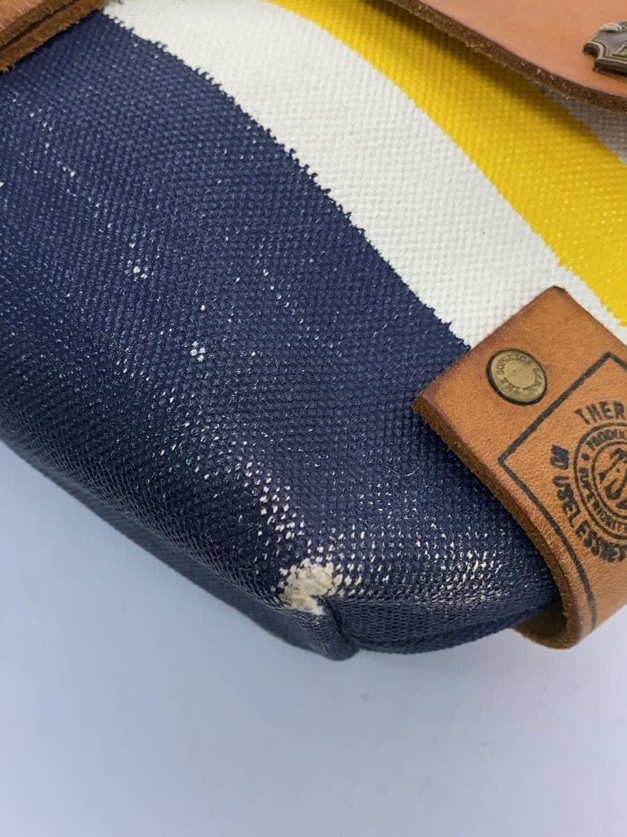 THE SUPERIOR LABOR Shoulder Bag Canvas Multicolor Stripe 9