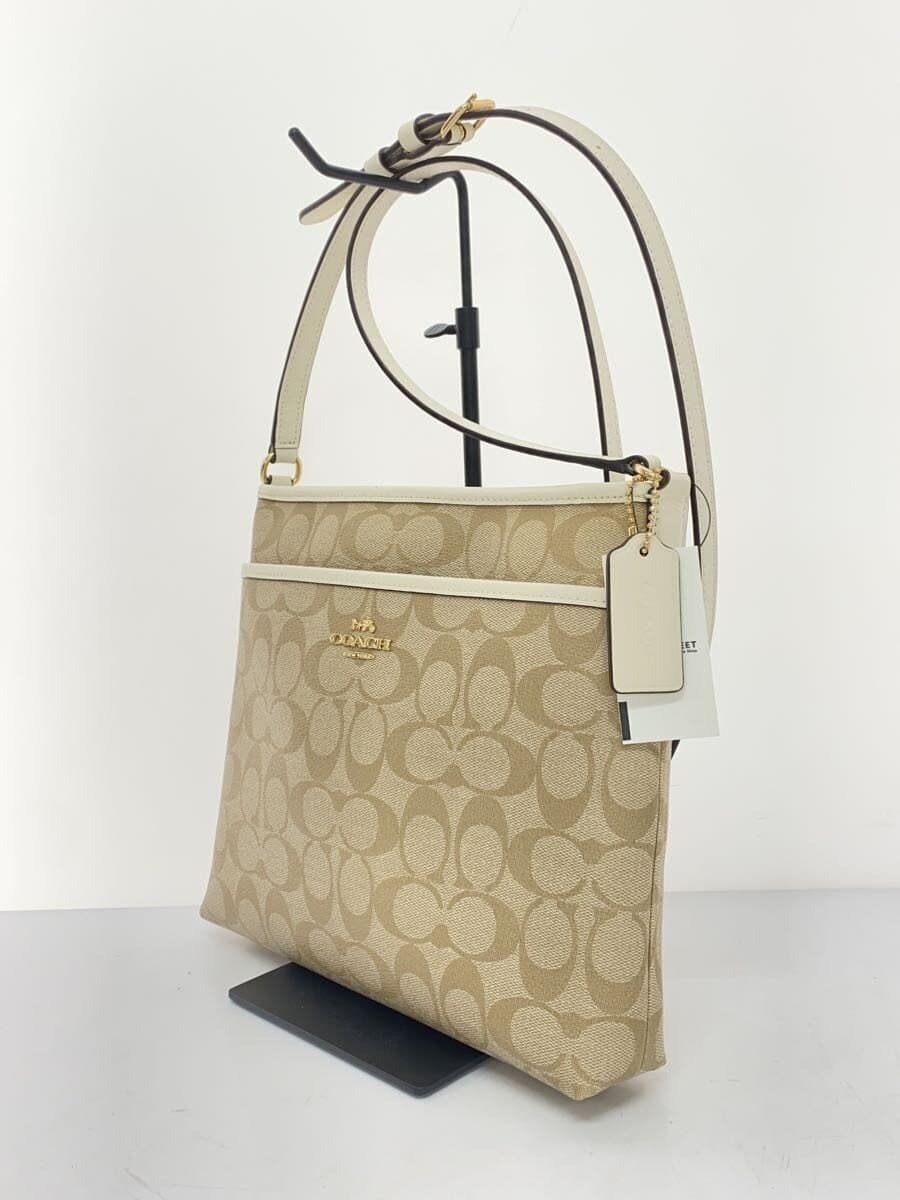 COACH Shoulder Bag PVC Beige Signature Pattern F29210 2