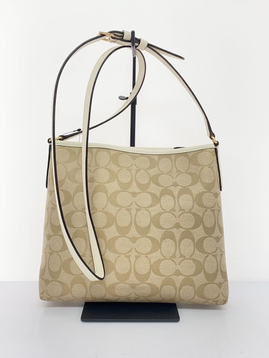 COACH Shoulder Bag PVC Beige Signature Pattern F29210 3