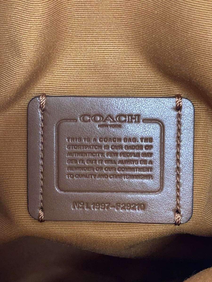 COACH Shoulder Bag PVC Beige Signature Pattern F29210 5