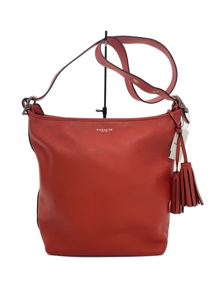 COACH Shoulder Bag_Duffle_Legacy Leather RED 19889
