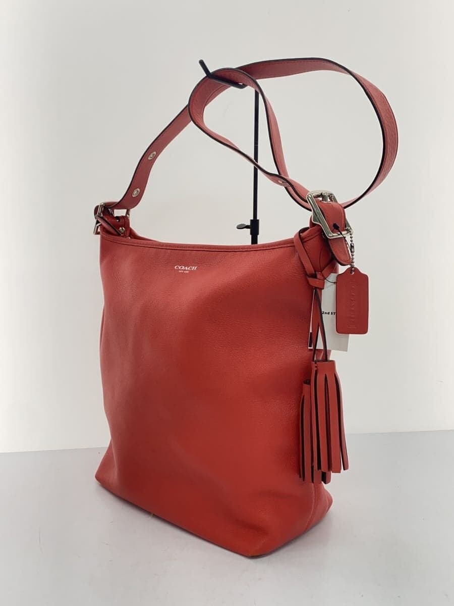 COACH Shoulder Bag_Duffle_Legacy Leather RED 19889 2