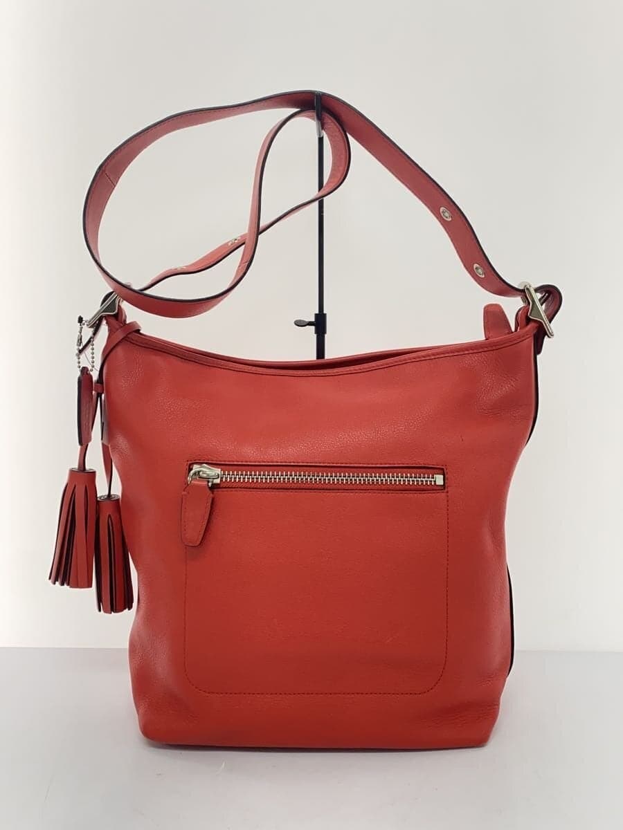 COACH Shoulder Bag_Duffle_Legacy Leather RED 19889 3