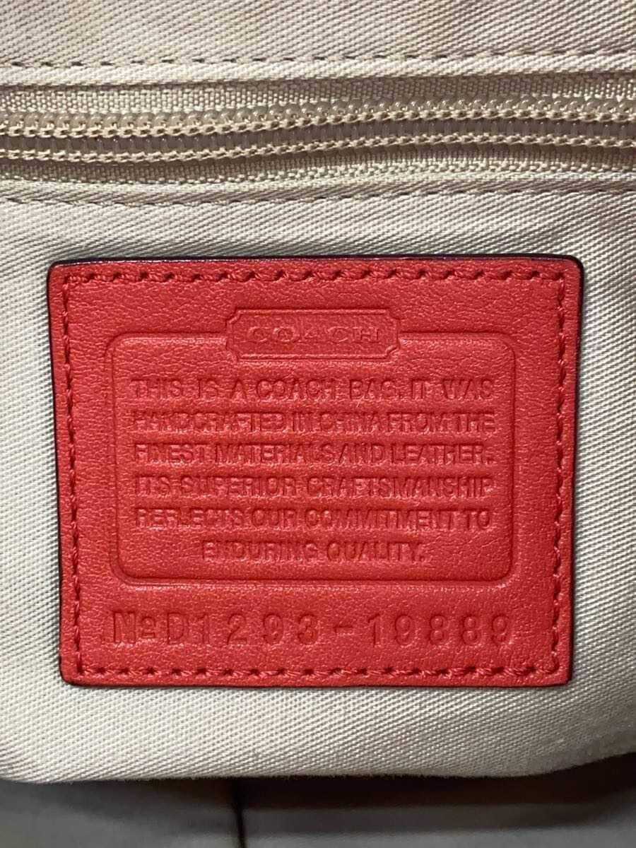 COACH Shoulder Bag_Duffle_Legacy Leather RED 19889 5