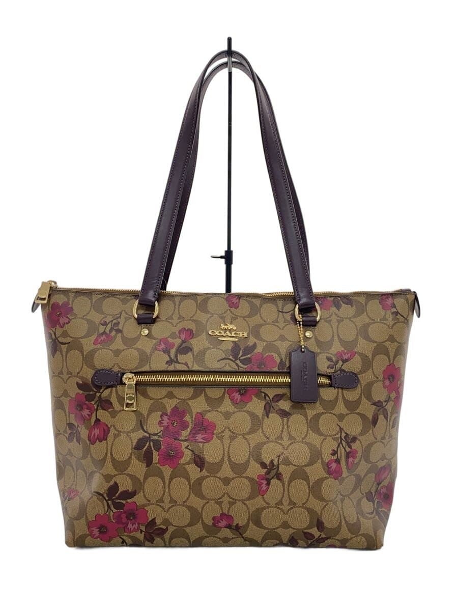 COACH tote bag BRW flower pattern F88876