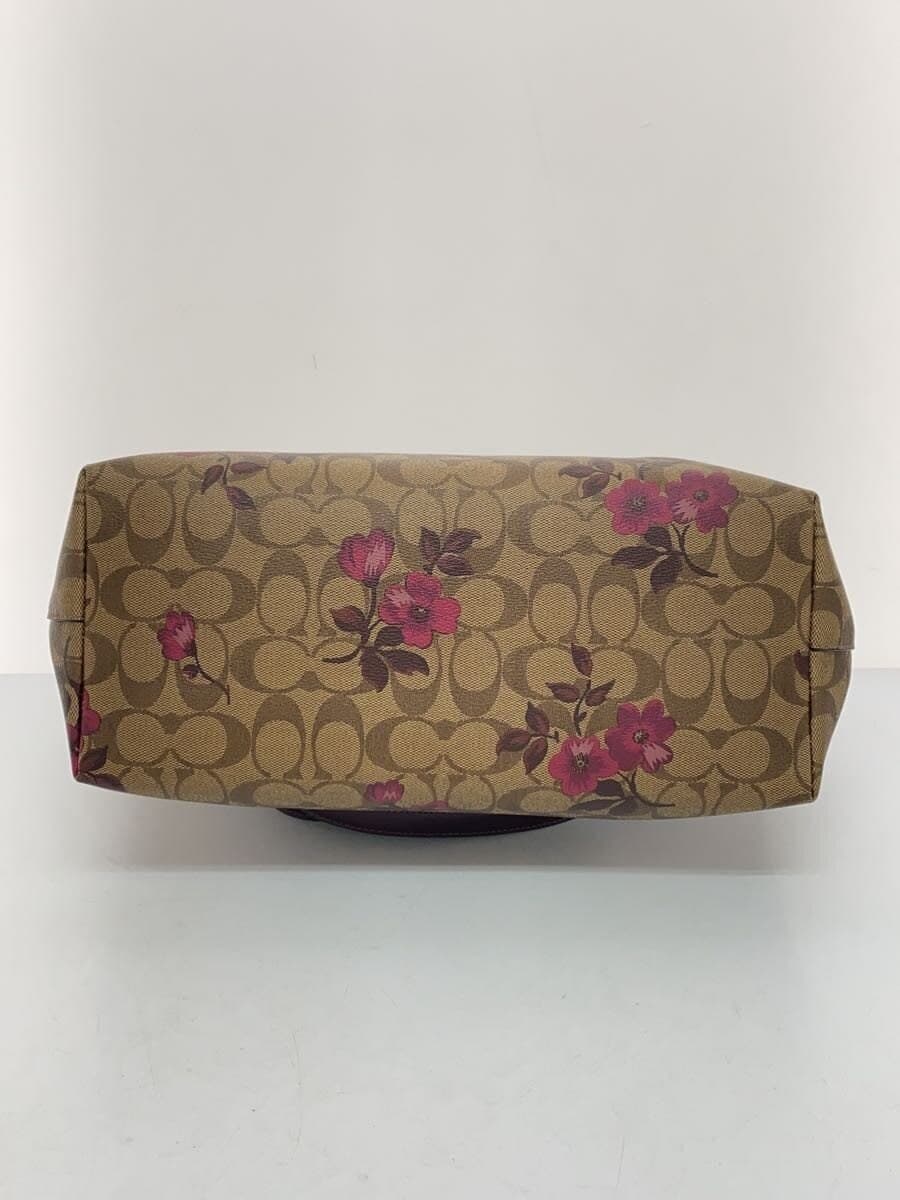 COACH tote bag BRW flower pattern F88876 4