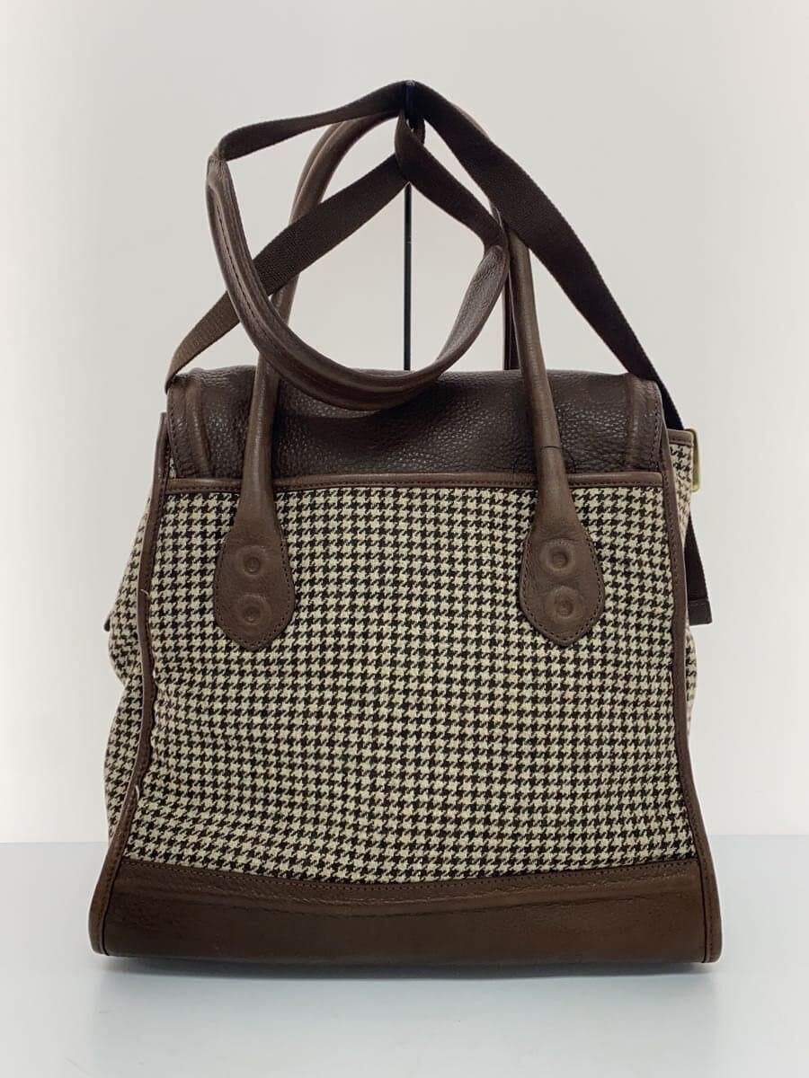 COLE HAAN tote bag Brown Houndstooth 3
