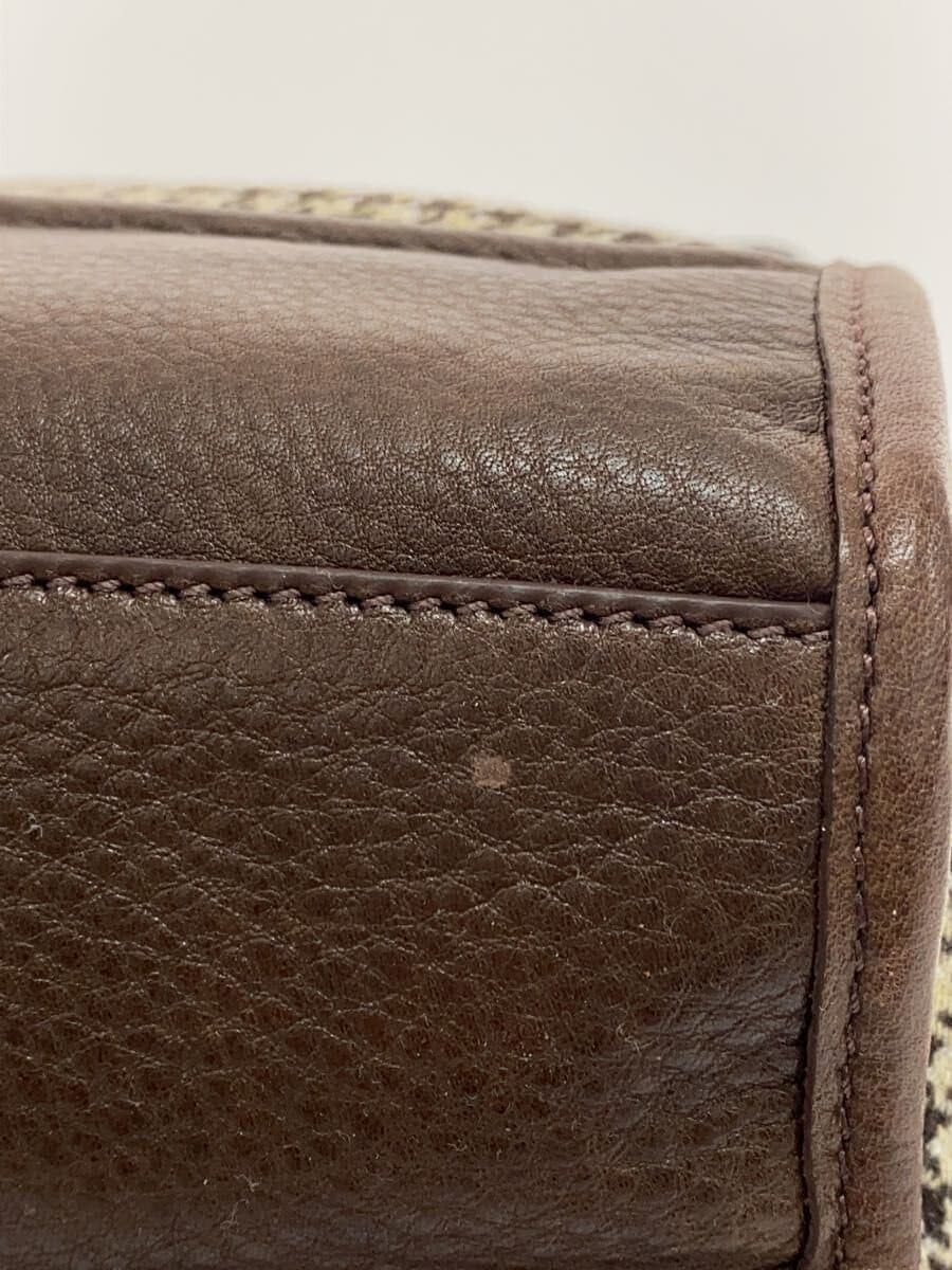 COLE HAAN tote bag Brown Houndstooth 7