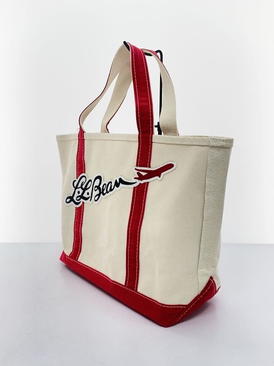 L.L.Bean Tote Bag Canvas WHT 2