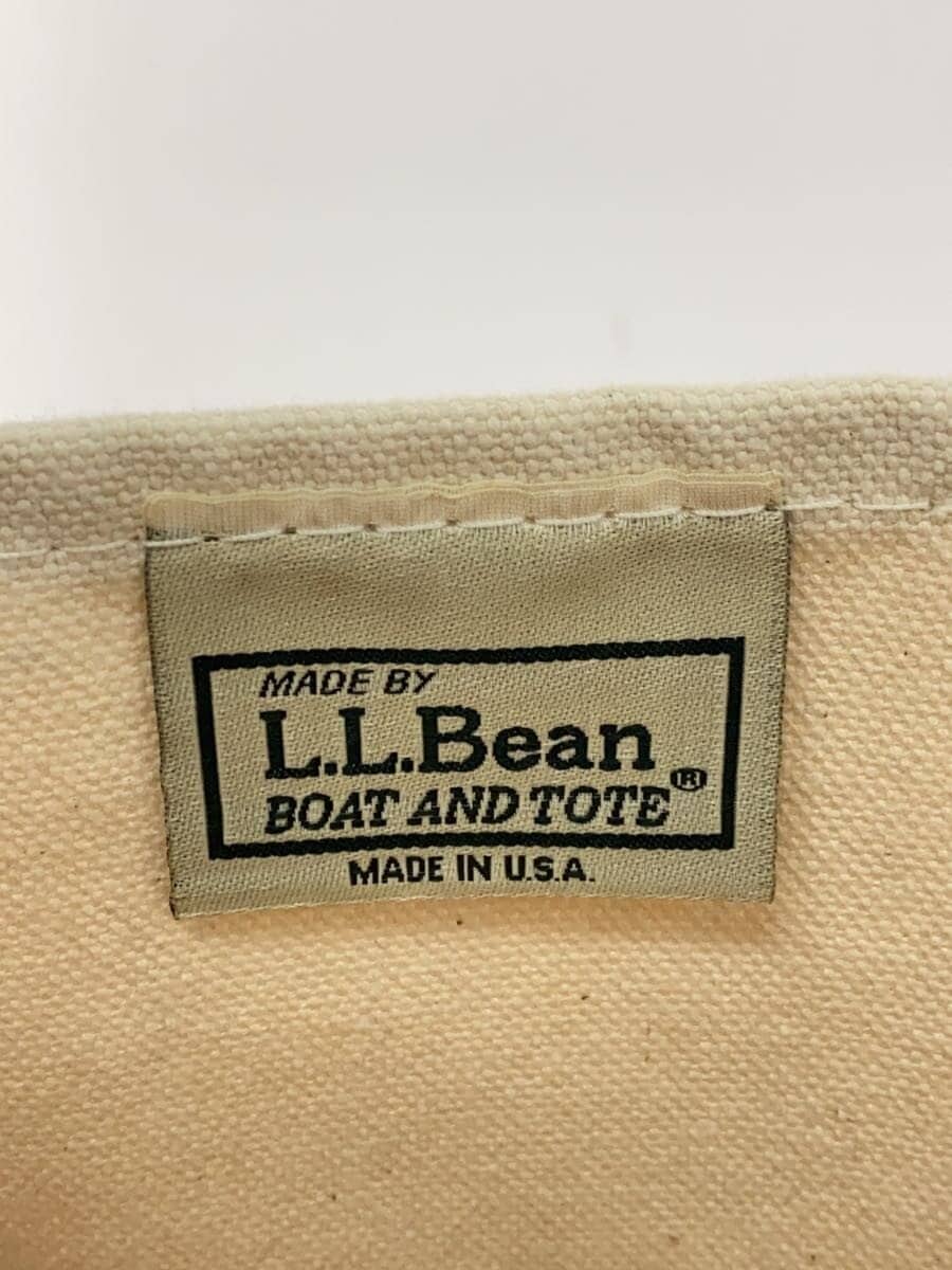 L.L.Bean Tote Bag Canvas WHT 5