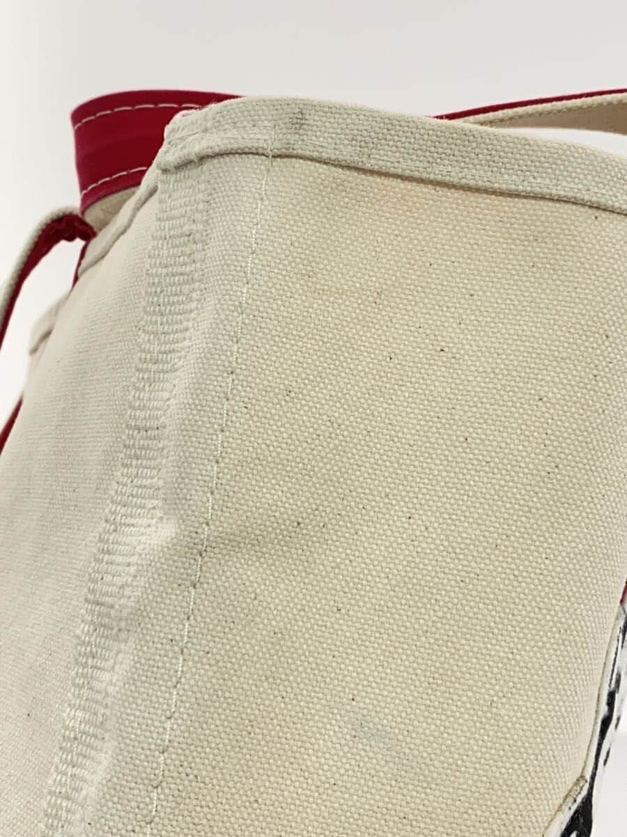 L.L.Bean Tote Bag Canvas WHT 8