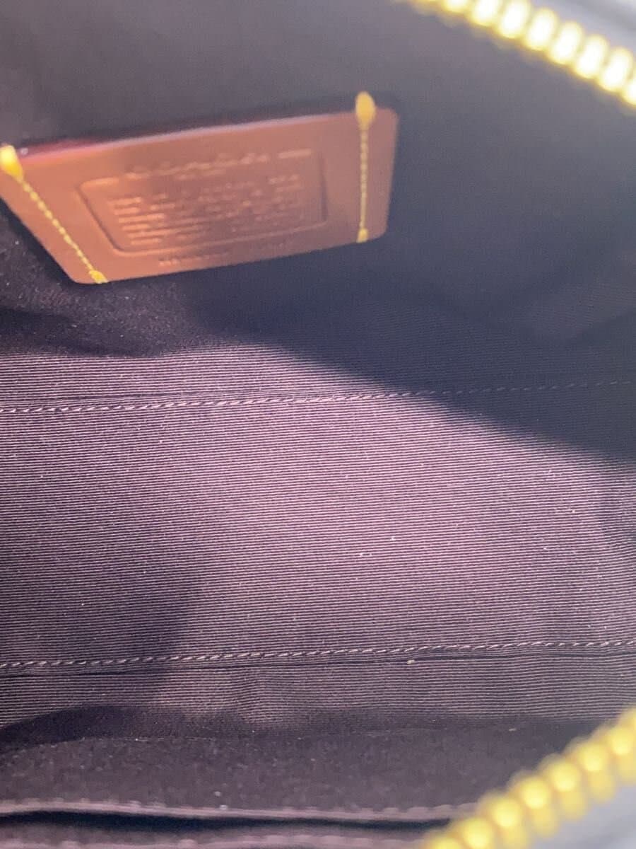 COACH Handbag Leather BLK CV404 6