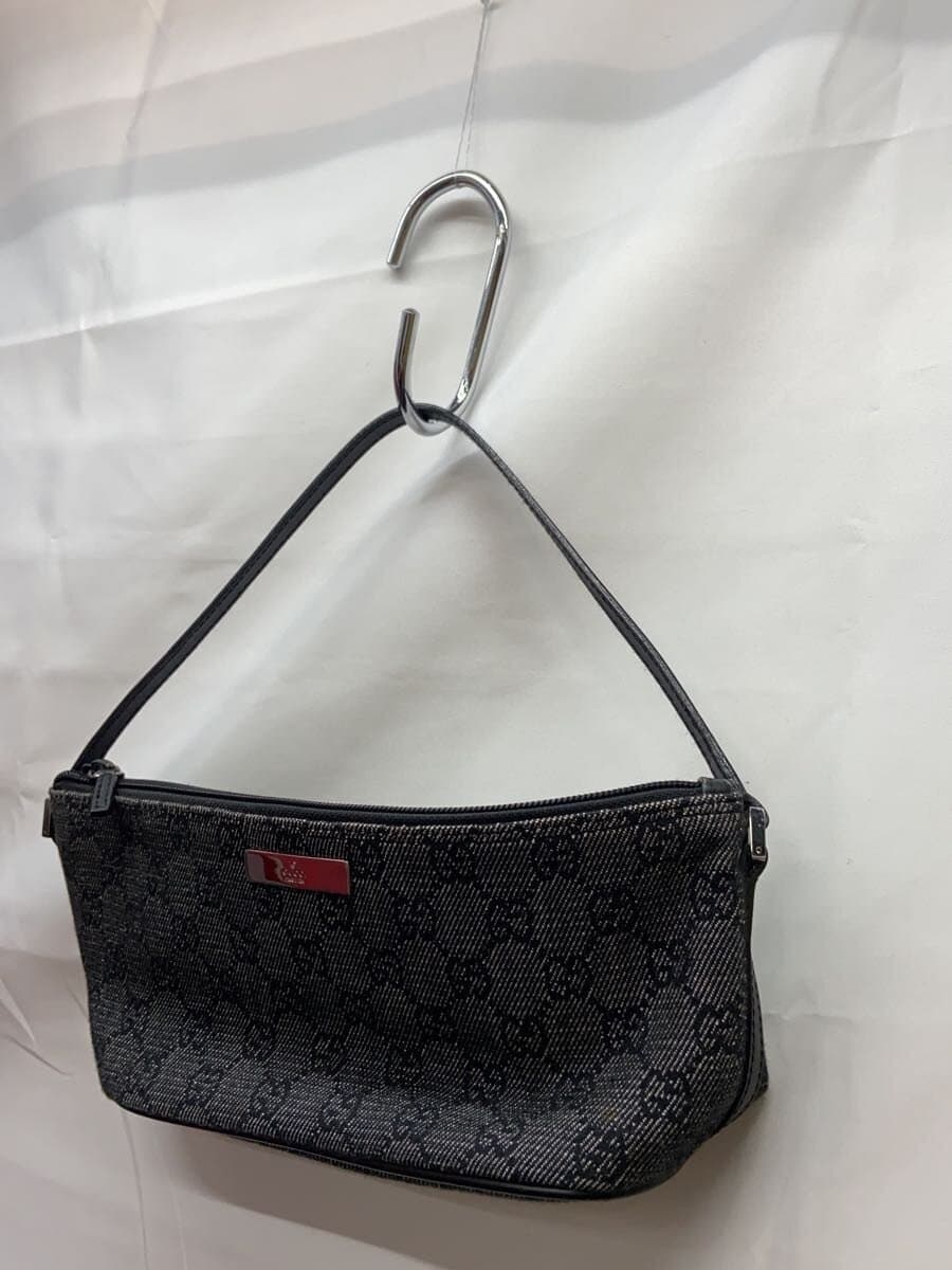 GUCCI accessory pouch_GG canvas canvas BLK 07198 2