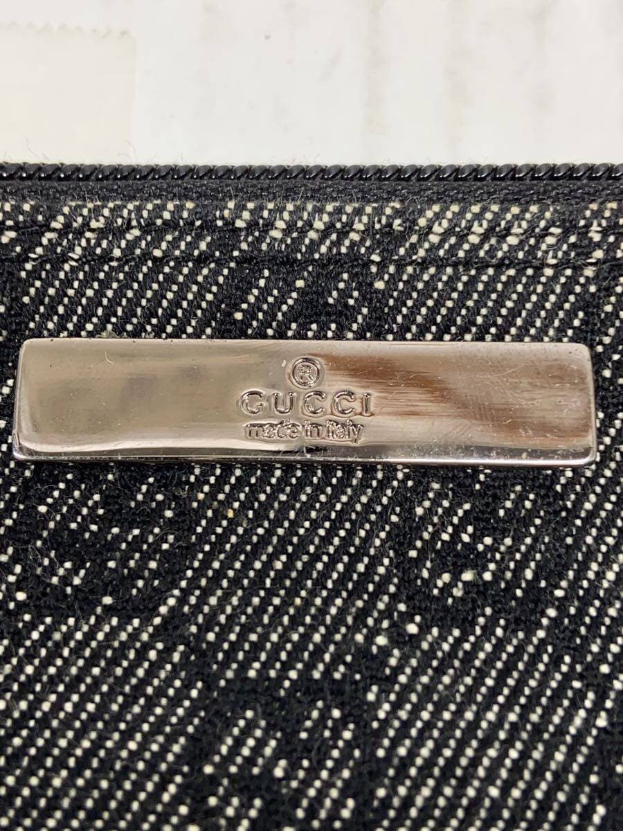 GUCCI accessory pouch_GG canvas canvas BLK 07198 5