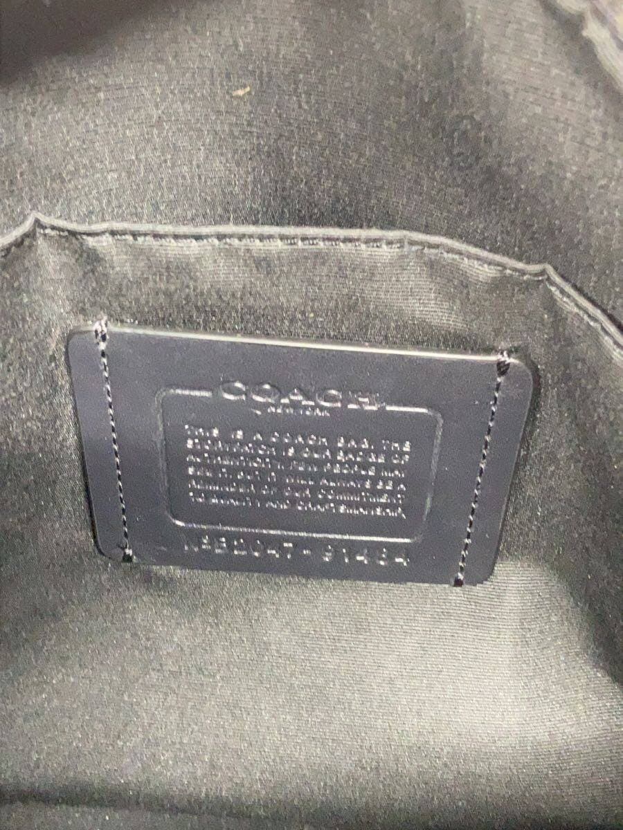 COACH Shoulder Bag Leather BLK 91484 5