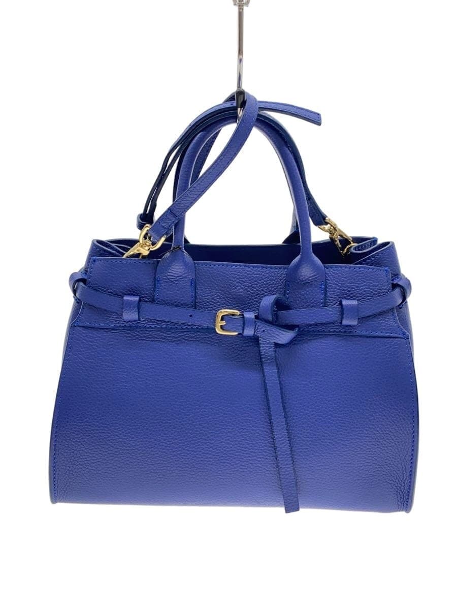 CHRISTIAN VILLA × allureville tote bag leather BLU