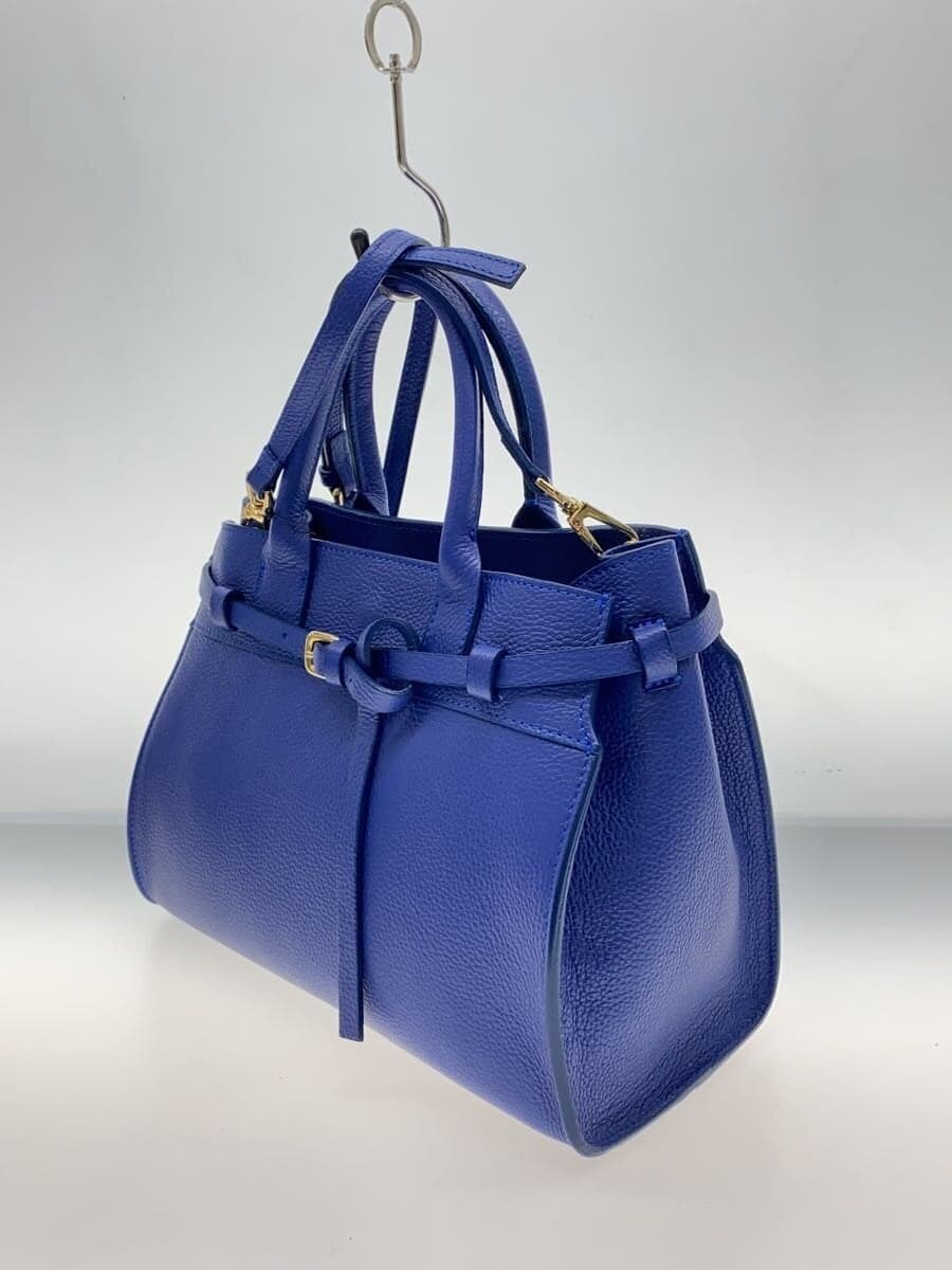 CHRISTIAN VILLA × allureville tote bag leather BLU 2