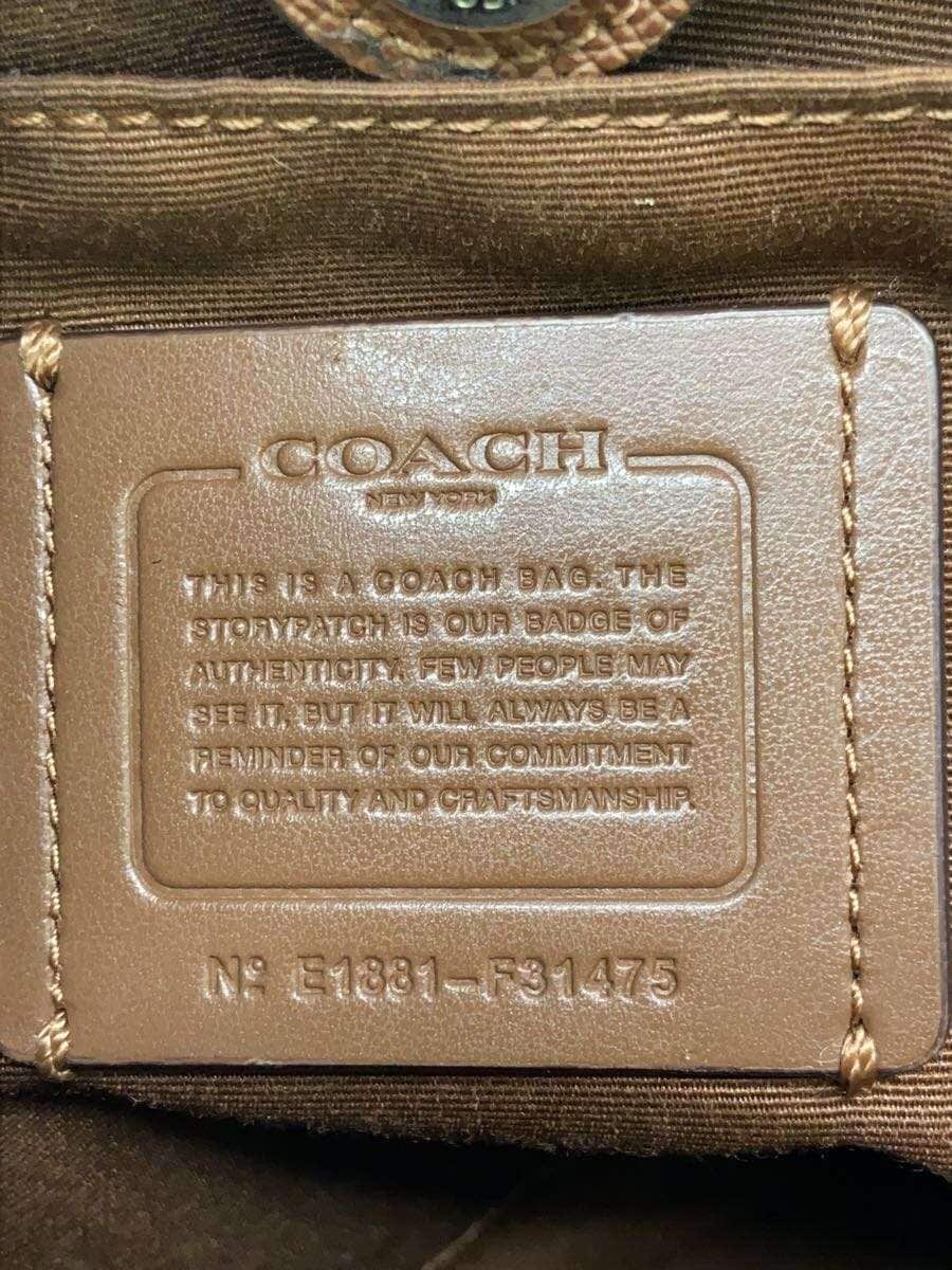 COACH Shoulder Bag_Signature BRW All Over Pattern 5