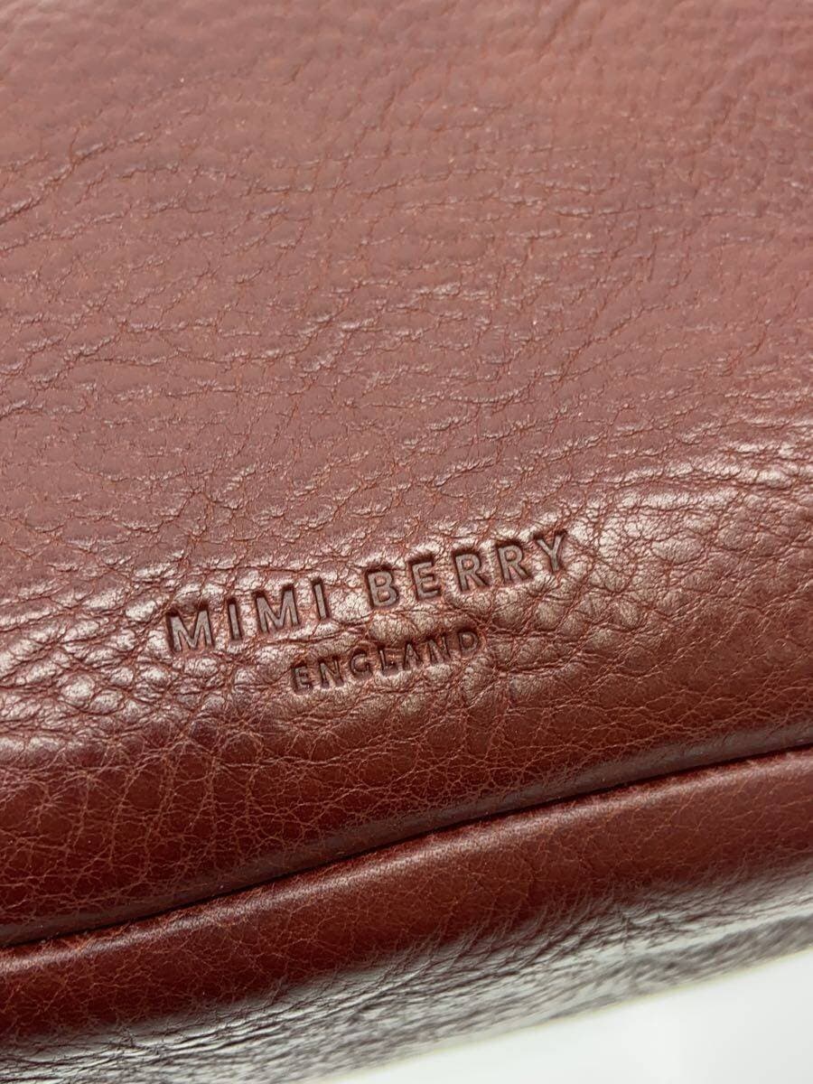 MIMI BERRY Shoulder Bag Leather BRD Solid 5