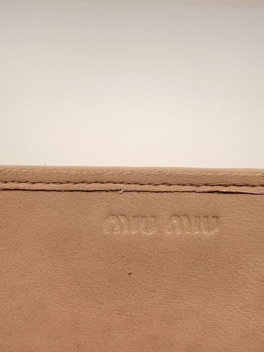 MIU MIU Shoulder Bag Leather PNK 5