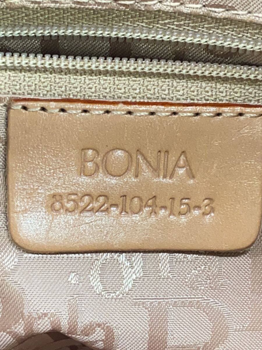 BONIA Tote Bag Leather BRW All Over Pattern 5