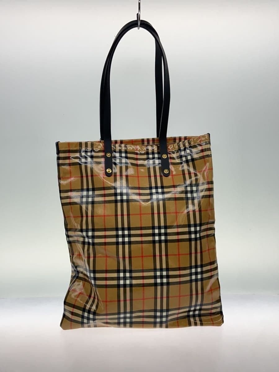 BURBERRY Tote Bag PVC CML Check 3